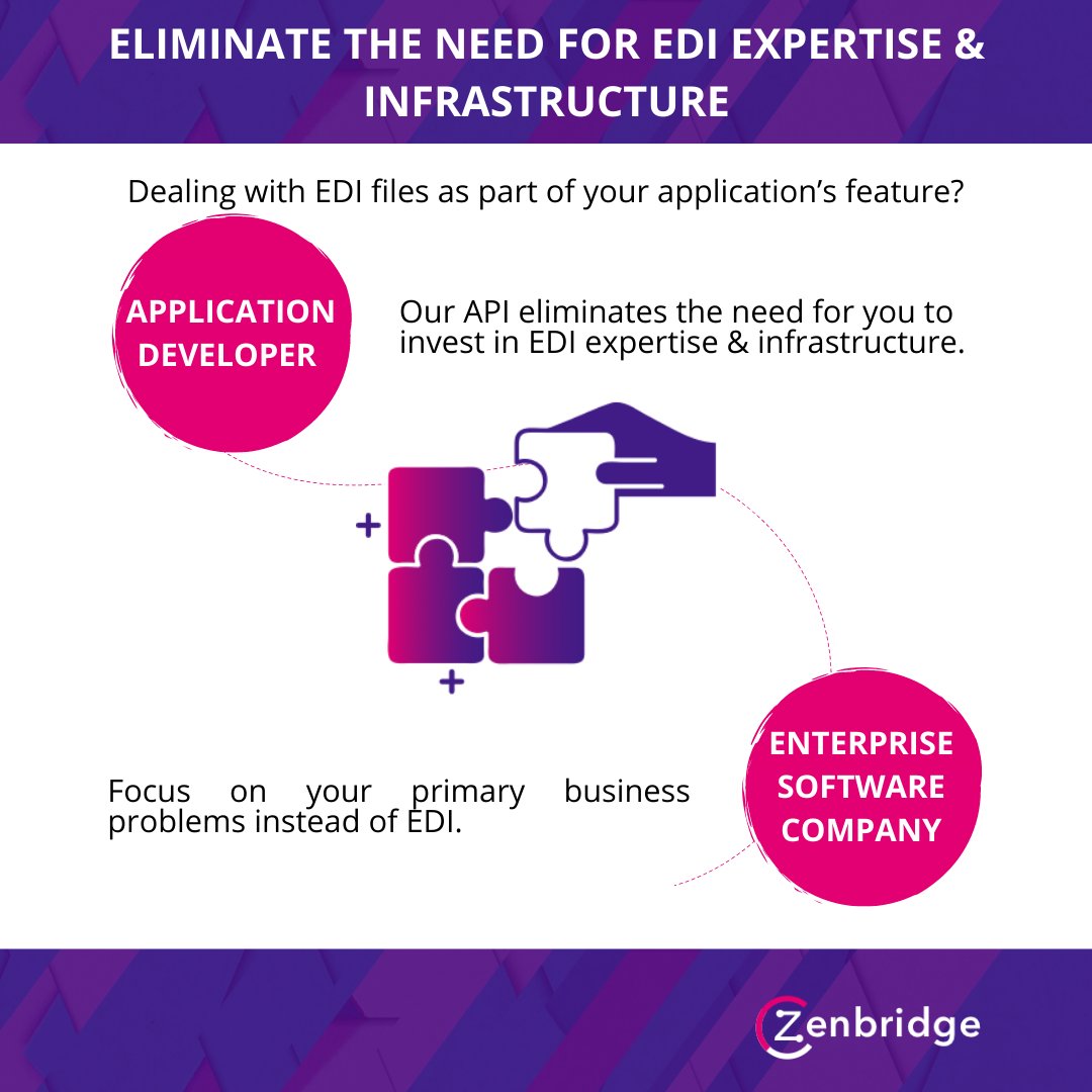 Zenbridgeio's tweet image. Being an application developer and enterprise software company, it’s primary to focus on your business problems rather than on EDI.
Head to the link to know more: bit.ly/3qU5Inu
#edi #elecronicdatainterchange #ediasapi #API