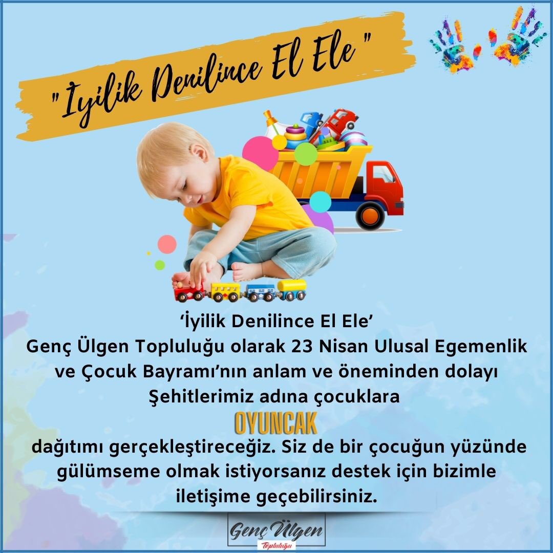 genc_ulgen's tweet photo. 23 Nisan Ulusal Egemenlik ve Çocuk Bayramı’nın anlam ve öneminden dolayı Şehitlerimiz adına çocuklara oyuncak dağıtımı gerçekleştireceğiz. Siz de bir çocuğun yüzünde gülümseme olmak istiyorsanız destek için bizimle iletişime geçebilirsiniz. |İletişim için DM| https://t.co/HWdMOownDl