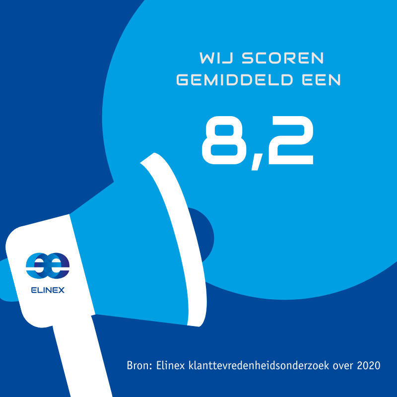 ElinexPS's tweet photo. Klanten geven ons een 8,2! Begin dit jaar deden wij onderzoek naar de ervaringen van onze klanten in het bewogen jaar 2020. Inmiddels is het onderzoek afgerond en is de uitkomst te lezen via deze link: https://t.co/IhAsX1HgHq https://t.co/2NdV0UyP51