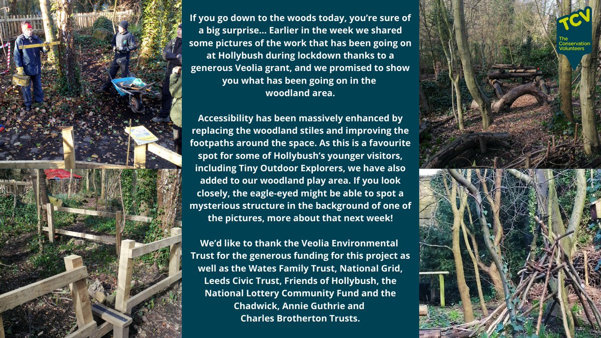TCVhollybush's tweet photo. More news on the projects to enhance facilities, accessibility and biodiversity at Hollybush during lockdown @veoliaenvtrust
@WatesGroup
@nationalgriduk #gridgood
@leedscivictrust https://t.co/MHtkLqyLen