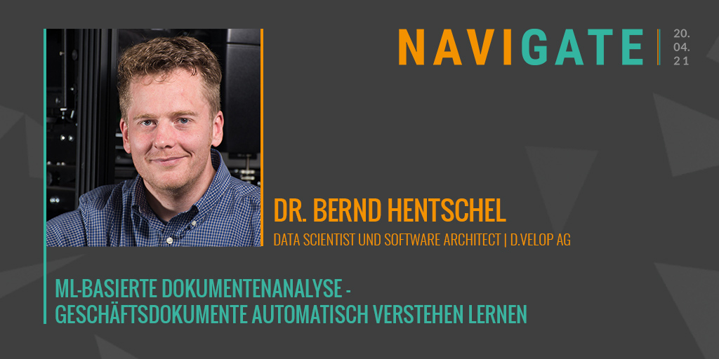 viadeeJava's tweet photo. Sprechen wir über #ML-basierte Dokumenten-#Workflows? Gern mit Dr. Bernd Hentschel von @d_velop am 20.04.

Jetzt kostenlos anmelden! ▶️
 https://t.co/Meir4DsSDY  #navigateevent https://t.co/gQkTPw8Zhy