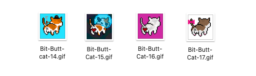 bitbuttcat's tweet photo. Guys, 4 brand new Butts coming out in 15min! They got character now π±π
Catch those little butts ππ
A little teaser for you π
#bitbuttcat #NFT #NFTs #nftart #cryptoart https://t.co/PP33FdjS26