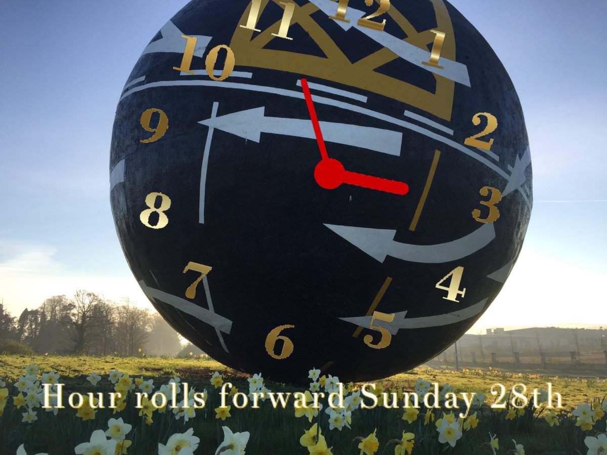 NaasBall's tweet photo. If only it would go forward six months!! Anyway, a reminder that indeed the clocks roll forward this Sunday morning by 1 hour.
I’ll be late for the mass livestream so, oh how times have changed #Naas
#SpringForward #summertime #hourchange #hourforward https://t.co/RrNwoHwsaY