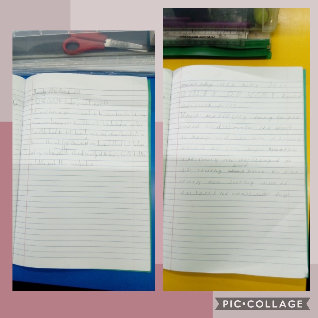 Timbertreey3's tweet image. Today in English, year 3 have been writing a paragraph about the first part of 'The man on the moon'. Some fantastic ideas have been written. Here are a few examples of the work they are producing. Well done year 3. Keep up the good work. #manonthemoon #oakacademy