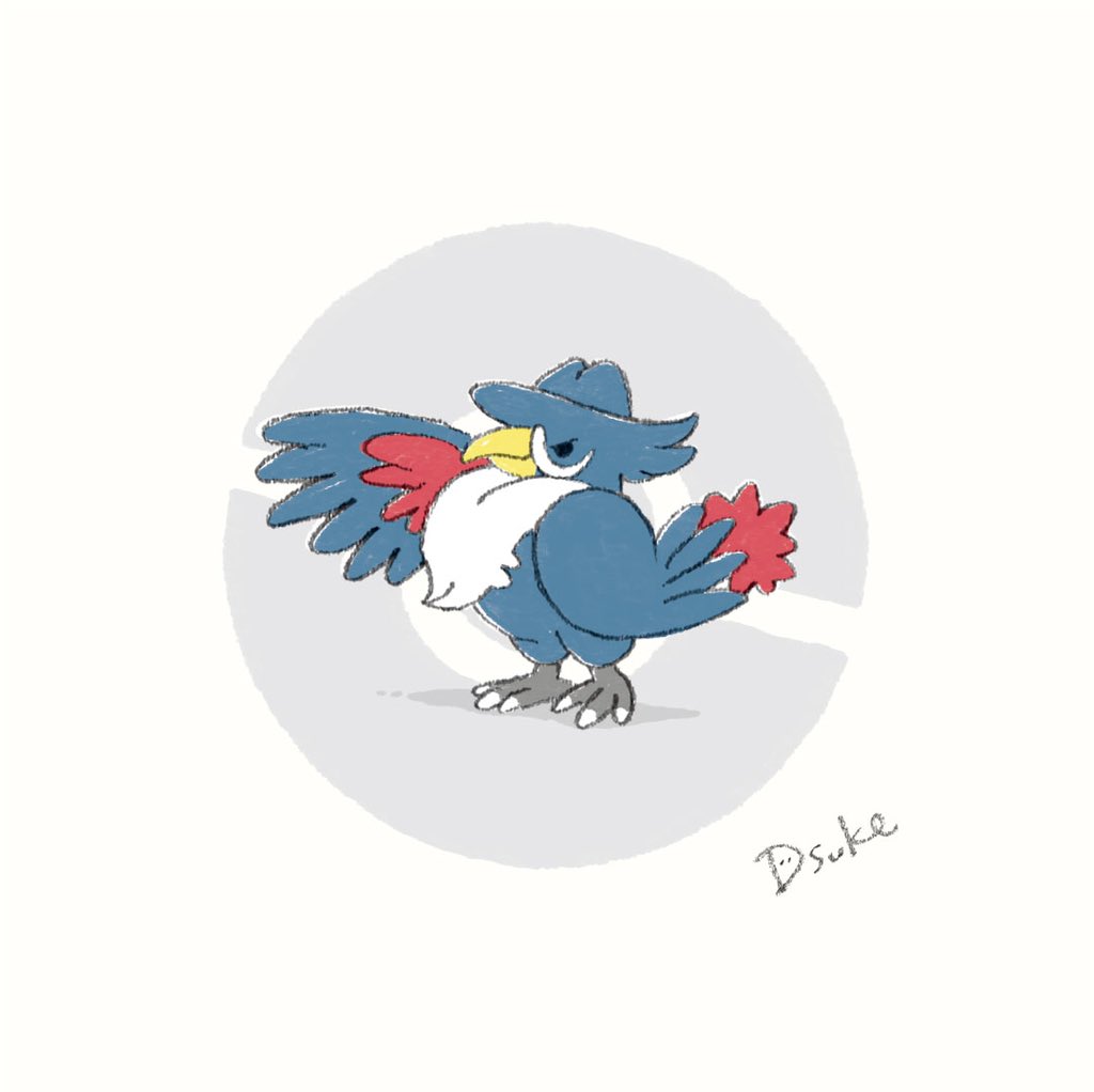 ポケモン No 430 ドンカラス Dsuke ゆるポケ ポケモン Pokemon Dsuke ゆるイラストのイラスト