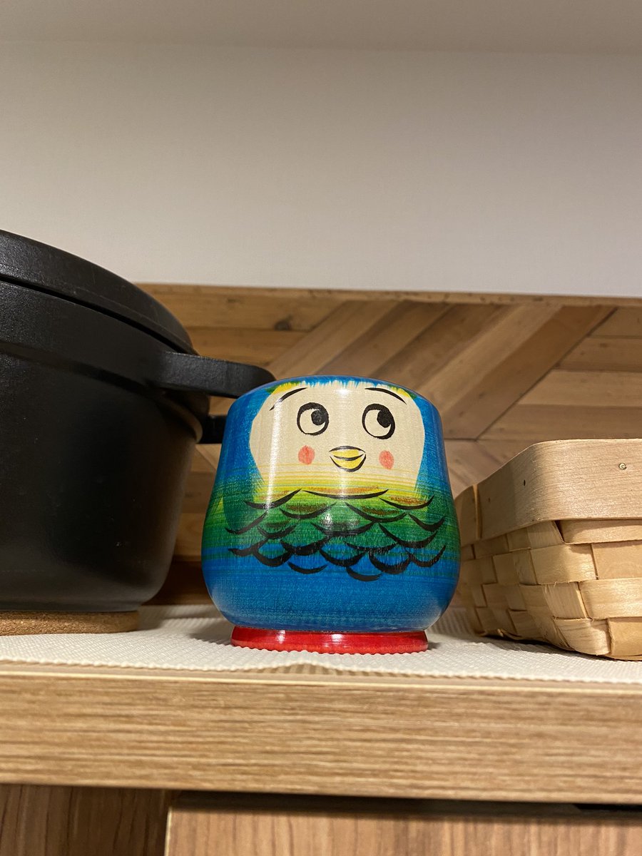 oyuki's tweet photo. このアマビエだるまこけし最高にかわいいし、だいぶご利益ある。 https://t.co/ggwhZam230