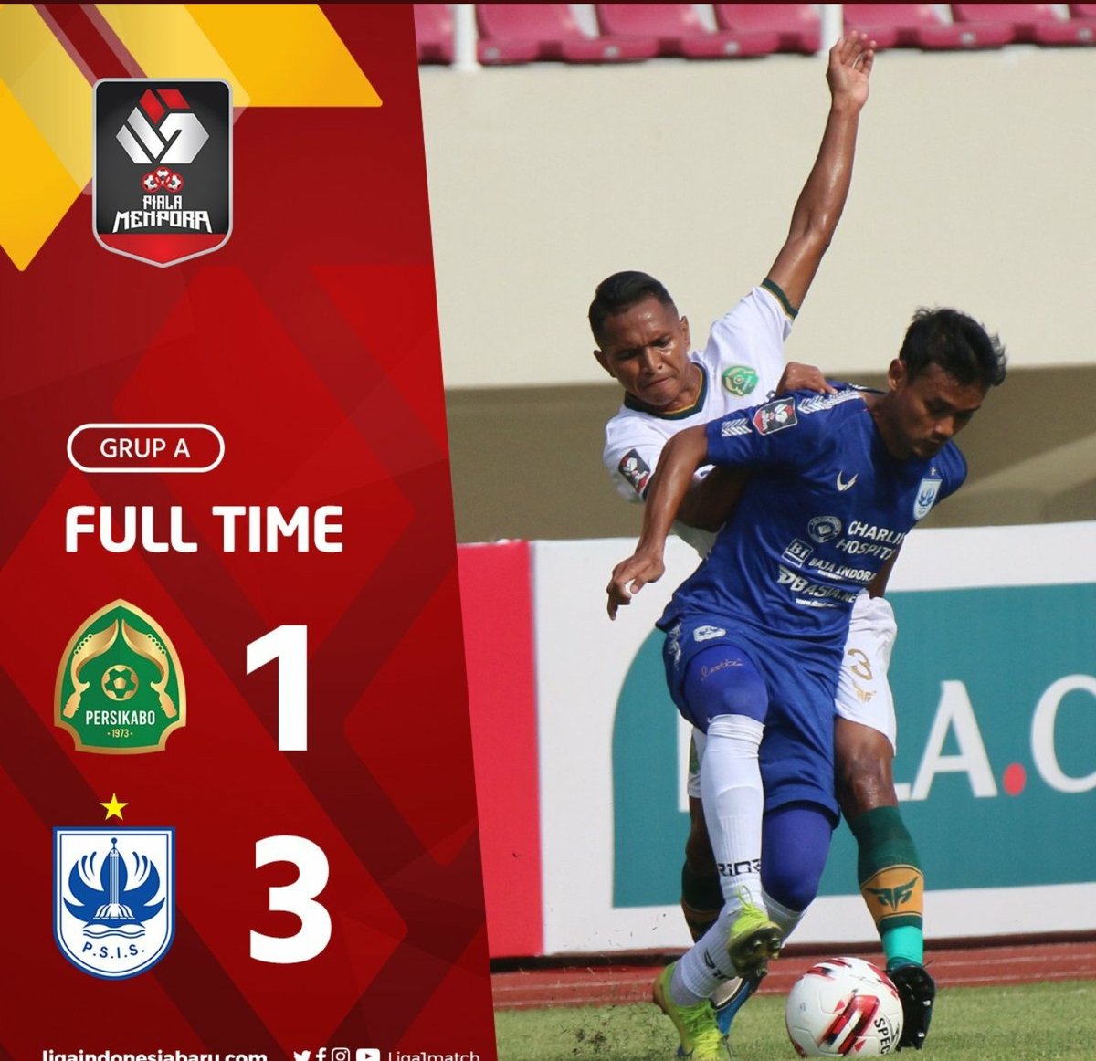 AFFPresse's tweet photo. Full points for PSIS Semarang when they dumped Persikabo1973 3-1 in a Group A tie of the 2021 Menpora Cup this evening
#AFF
#PSSO
#PialaMenpora2021 https://t.co/46el7VYd5m