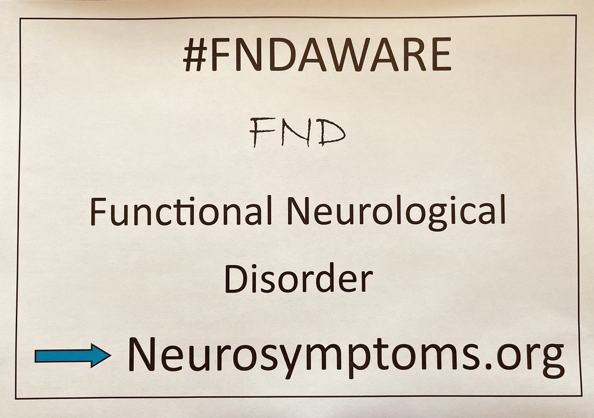 Would I have been #FNDAWARE had my own daughter been ravaged by the effects of it? No. And whilst I won’t ask you to watch as she repeatedly loses her memory, screams in pain and has seizures, I will ask you to check out neurosymptoms.org - Please.