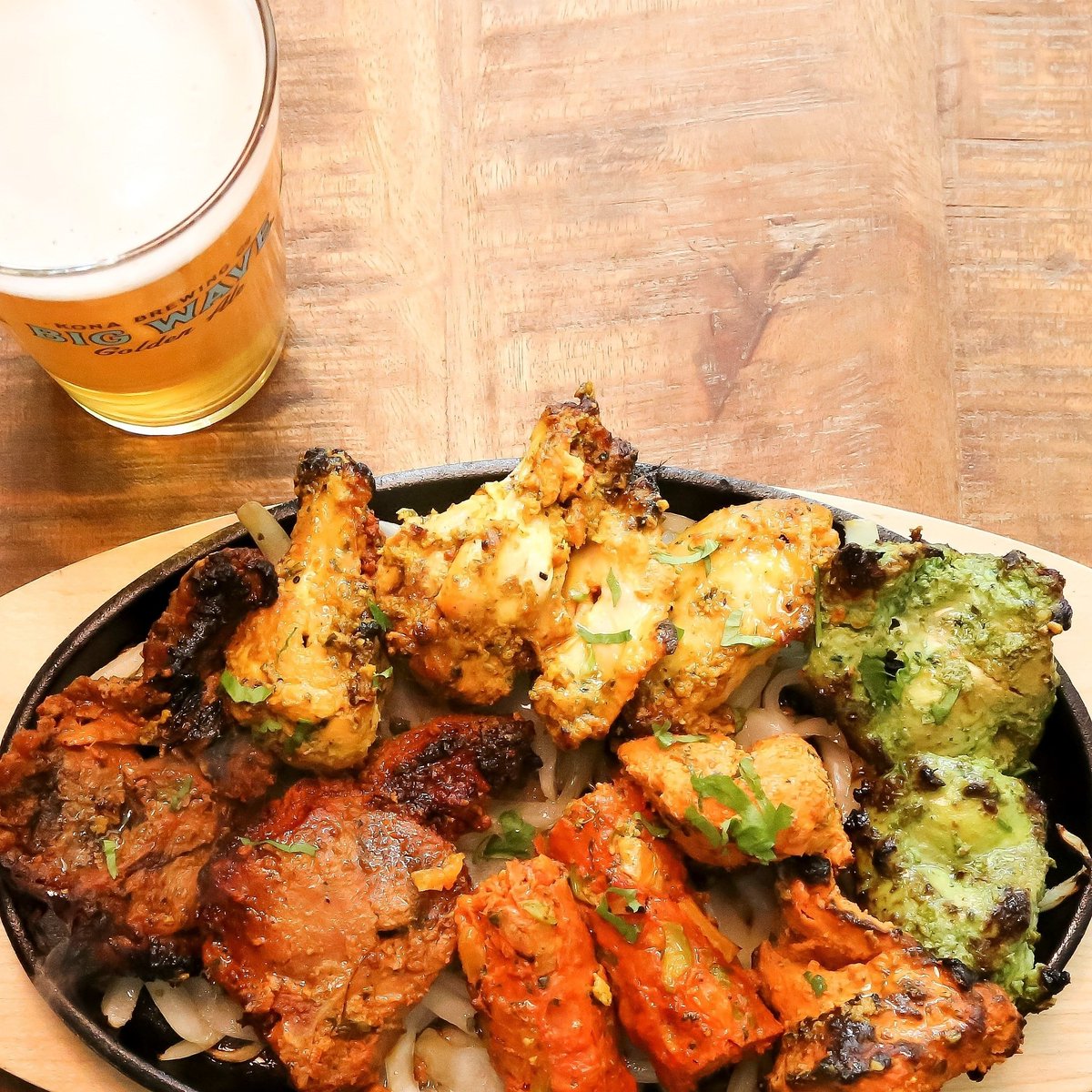 Not long now until we can enjoy a fresh, cold beer with a mixed grill 🤗🍺

Until then, we're open for delivery and collection - 4-9pm every Thursday, Friday &amp; Saturday in #Solihull &amp; #Peterborough

#beerlife #mixedgrill #indiantakeaway #indianfood #tastythursday <a href="/Deliveroo/">Deliveroo</a>