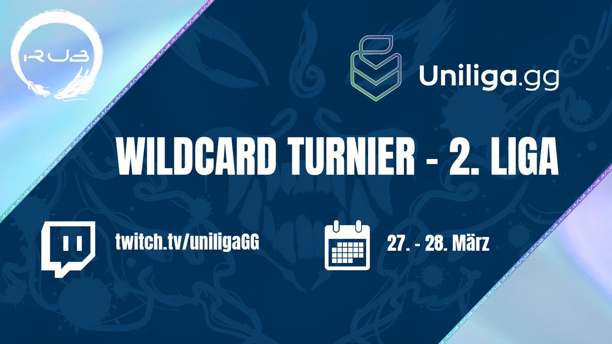 RUBdragons's tweet photo. Wir spielen am kommenden Wochenende im @uniligaGG Wildcard Turnier, um uns für die 2. Liga zu qualifizieren! 
Alle Informationen zum Turnier findet ihr hier:

🔗 https://t.co/v6AGfMvzYu

#RUBallout💎 #letsgorub #rubesports https://t.co/kLlixspMsB