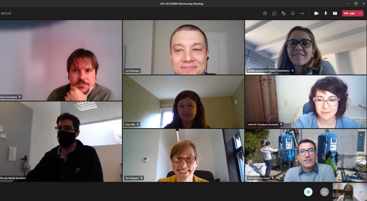 lifealchemia's tweet photo. The 4th NEEMO monitoring meeting online of the @lifealchemia was held yesterday. It was interesting and motivating to face the project final stage.Thanks to all partners &amp; our NEEMO monitor for your feedback! @dipalme_almeria @CIESOL_UAL @ualmeria @CARTIFCT @unitartu @TallinnTech https://t.co/KccNk5mtUo