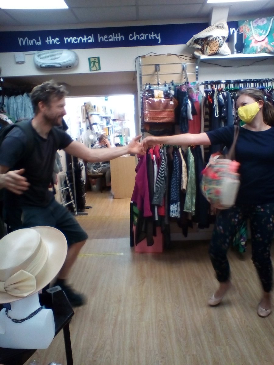 MindShopExeter's tweet photo. My last day working for @MindShopExeter today, off to northern adventures. Thank you to everyone who has made the last few years so much fun. Good luck for the reopening x. Here are 2 pics of the many special moments #mymindshop https://t.co/xblX30hh86