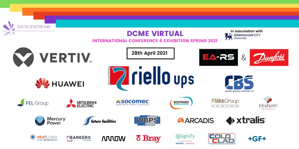 Lead Sponsors CBS Ltd & @HuaweiEnt invite you to attend DCME VIRTUAL International Conference & Exhibition - Spring 2021 28 Apr. See if you qualify for a FREE ticket! #LeadSponsors  #DCME #Sponsors #VirtualEvent #Networking #DCMEvirtual2021 #datacentre datacentre.me/event/data-cen…