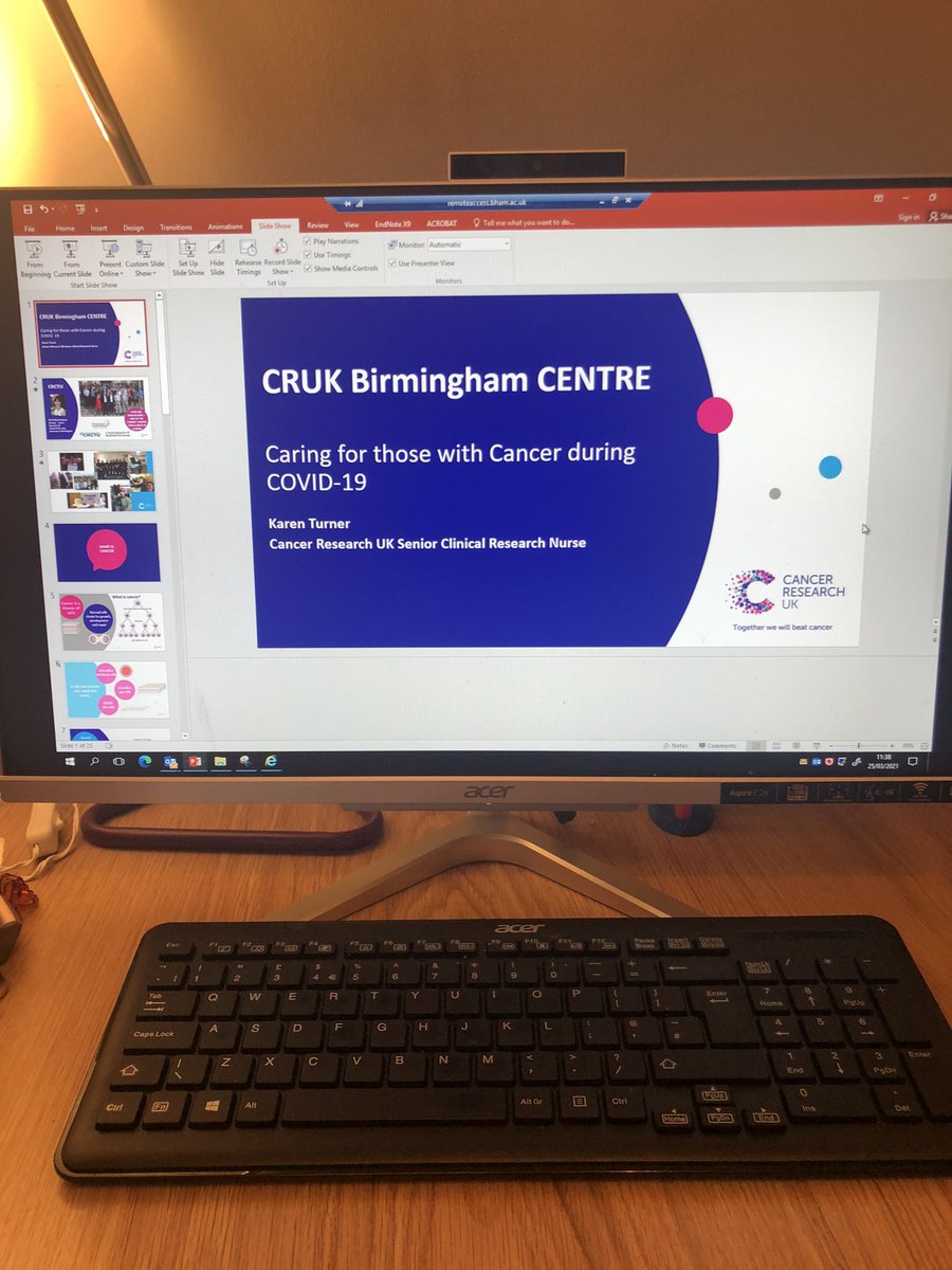 kar_turner's tweet photo. Last minute touches before talking to @GowlingWLG_UK for a Caring during lockdown session @CRCTU @crukcorp @CRUK_Birmingham https://t.co/rqEsc6zjgW