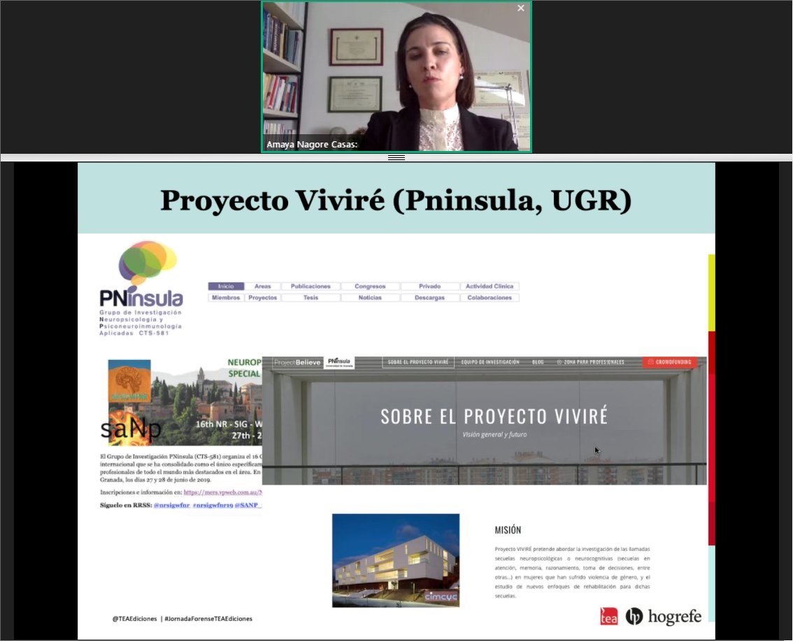 TEAEdiciones's tweet photo. Proyecto VIVIRÉ @pninsula aborda la investigación de las llamadas secuelas neuropsicológicas o neurocognitivas (secuelas en atención, memoria, razonamiento, toma de decisiones…) en mujeres que han sufrido violencia de género. https://t.co/iJglZNHN0Y @CanalUGR https://t.co/I6jZ7lJAMV