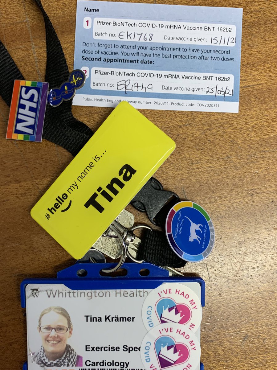 Tina Krämer Jen (@tinakramer) on Twitter photo Second jab all done ✅ ✅ 💉 thanks <a href="/WhitHealth/">Whittington Health NHS Trust</a> and Nadeem who did the actual jab #pfizervacine #covid_19 #nowihavetwostickers #nhsworker Second jab all done ✅ ✅ 💉 thanks <a href="/WhitHealth/">Whittington Health NHS Trust</a> and Nadeem who did the actual jab #pfizervacine #covid_19 #nowihavetwostickers #nhsworker