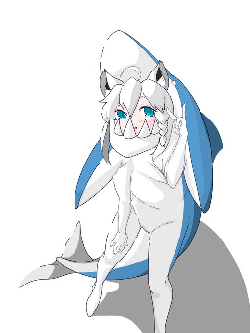 シャークネード白上
#絵フブキ 