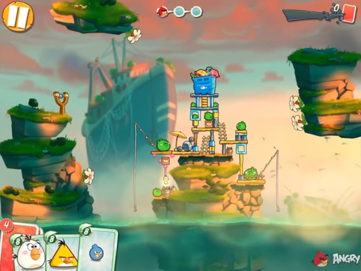 Fact #546: Angry Birds 2 had a limited time "Protect The Ocean" event made  in collaboration with WWF. It featured a new theme and had fish that you  could "rescue" from nets