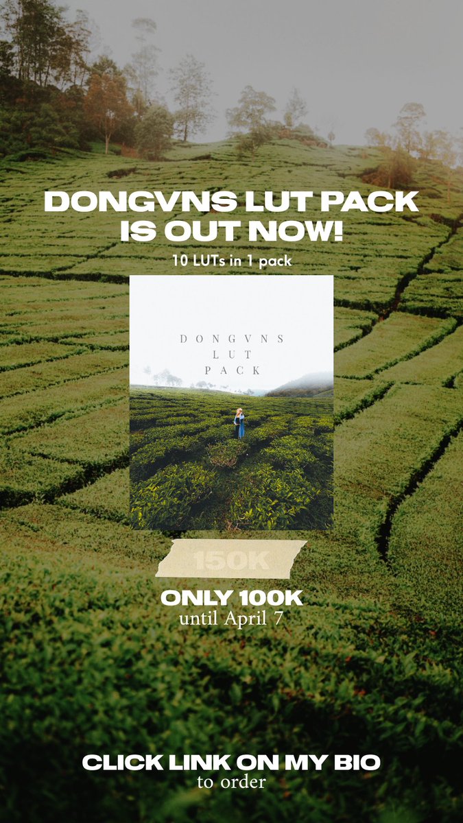 omdirects_'s tweet photo. LUT (FILTER VIDEO) GUA UDAH RILIS GAAAEESS

ada 10 filter yg bisa kalian pake buat edit video kaliaaan, buat gunainnya bisa pake aplikasi VN di hp kalian, atau premiere pro di PC kaliaaan!

cuuss! lagi promo juga nih, dan ada paketan sama preset juga. klik https://t.co/7gxtLcAmXr https://t.co/S68NKX5rhW