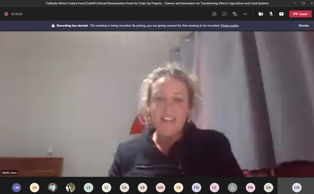 So what do we take home from the scaling up webinar? 
<a href="/anna_okello/">Dr Anna Okello</a> talks of the overarching themes of sustainability, nutrition, impact communication, 

"We need to have the research findings to make sense to the end users - the  farmers " says Anna