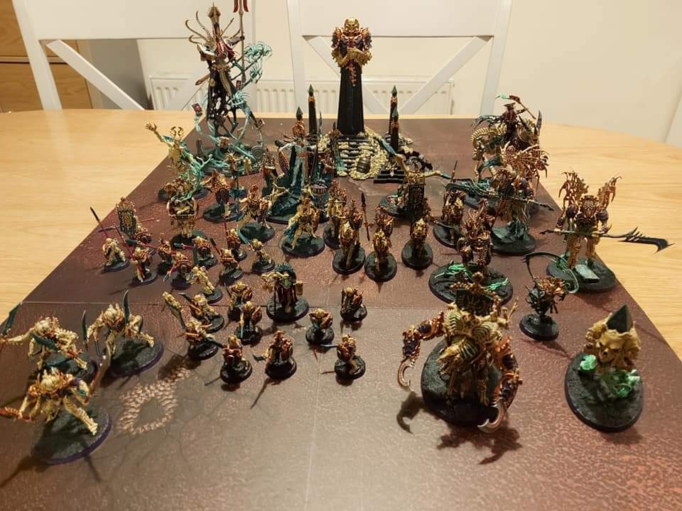 DublinGuild's tweet photo. A fantastic Ossiarch Bonereapers army for Age of Sigmar painted by club member Andres #gamesworkshop #ageofsigmar #warhammercommunity #paintingwarhammer #death #ossiarch #bonereapers #ossiarchbonereapers https://t.co/gQcgMk5Svr