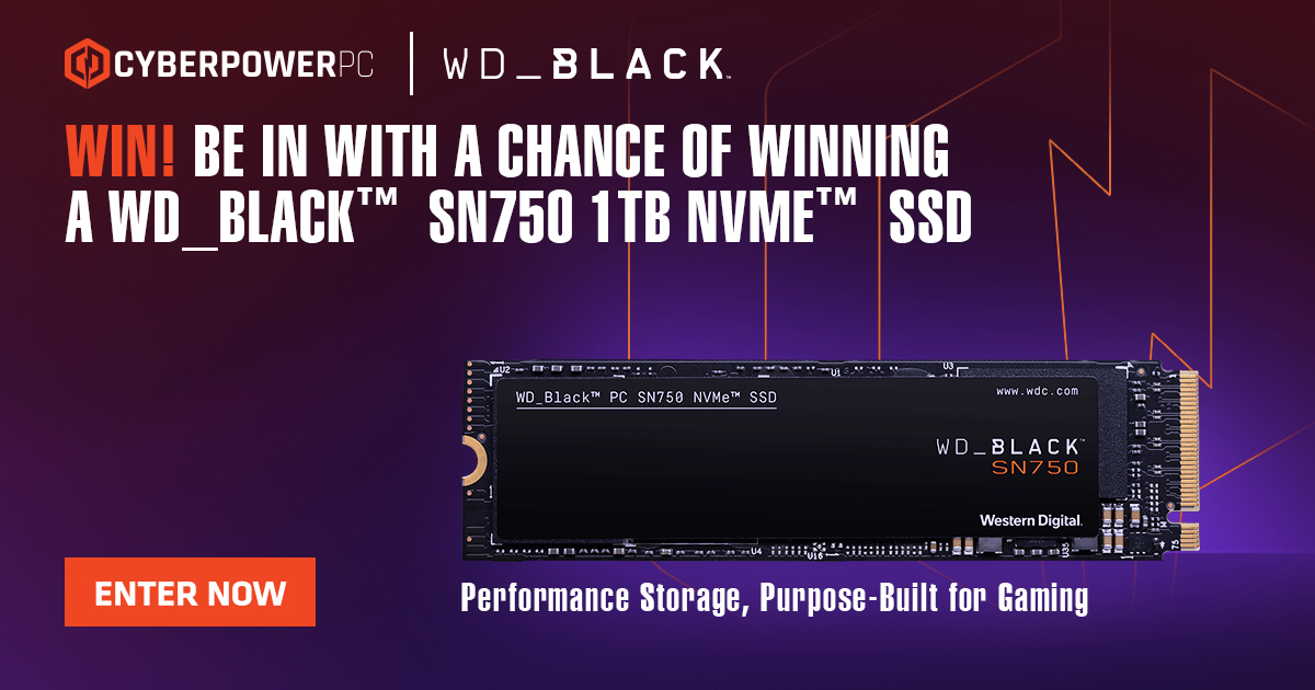 Here's the biggie! 🙌 We have teamed up with our friends at <a href="/wd_black/">WD_BLACK</a>  to give you the chance to win a WD Black SN750 1TB NVMe SSD!! Good Luck! 😍

👉  bit.ly/3vslARI