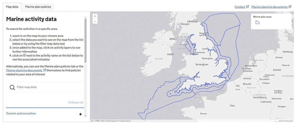 esriuk's tweet photo. Read our latest case study with the @The_MMO to find out how a digitised, map-first approach is assisting anyone needing to use or apply marine plan policies around England’s incredible coastline: https://t.co/H7WeErAc4W #ArcGIS #MarinePlanning https://t.co/R5xR1Kg7xz