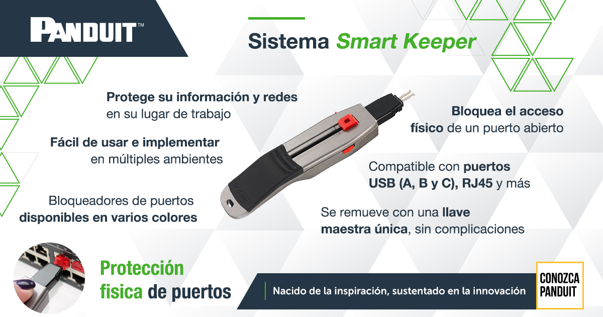 PanduitLATAM's tweet image. Bloquee el acceso físico a puertos sensibles dentro de su infraestructura. Compatible con varios puertos, fácil de instalar y remover, es una solución ideal para entornos industriales y empresariales. Conozca más de #SmartKeeper en esta presentación ▶ pandu.it/3tTY12B