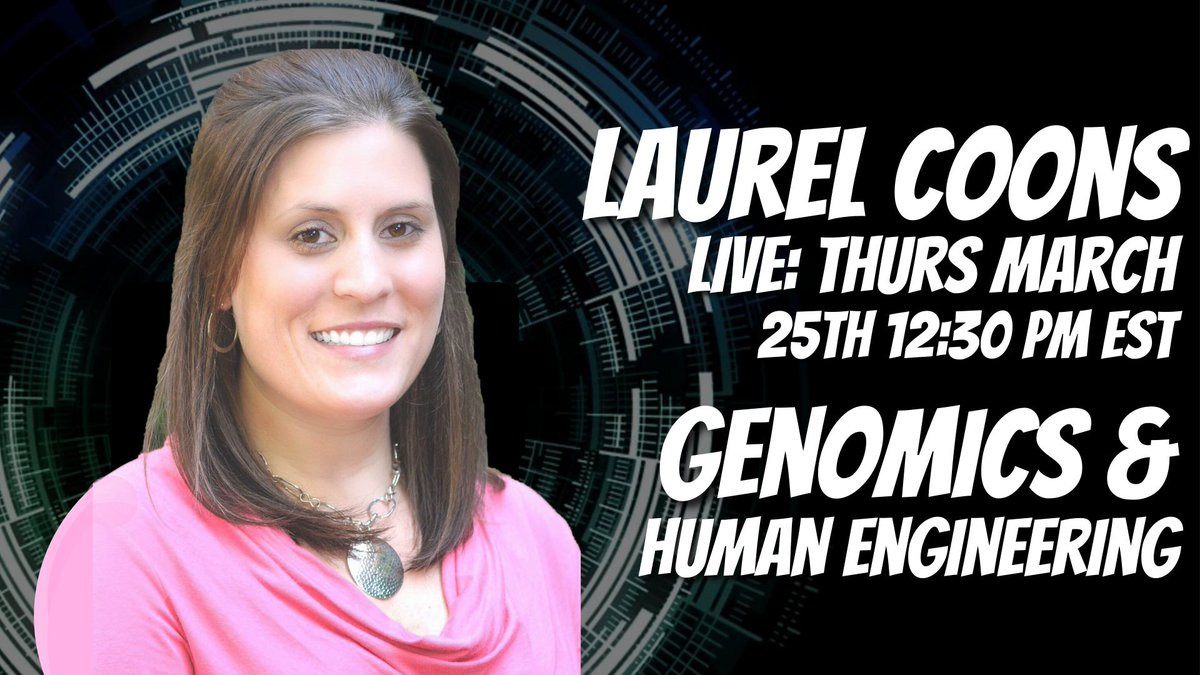 Joining Us LIVE Today at 12:30pm EST, @LaurelCoons Talks Genomics and Human Engineering! Make sure to subscribe to The Debrief YouTube channel and set a reminder so you don't miss it. #genomics #humanengineering #science youtube.com/watch?v=rcQmD3…