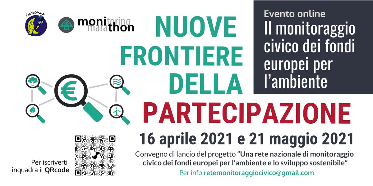 Entra nel vivo il progetto di monitoraggio civico con <a href="/APS_Lunaria/">Lunaria 🏳️‍🌈</a>, <a href="/Sbilanciamoci/">Sbilanciamoci</a>, <a href="/CPP_unito/">CPPUnito</a>, @EuropeDirectTO e <a href="/OpenCoesione/">opencoesione.gov.it</a>: 
2 giornate di formazione e dibattito sui #FondiUE per l’ambiente!

▶️ monithon.eu/blog/2021/03/2…

#CohesionPolicy #EUinmyRegion #ESIFunds #ASOC2021