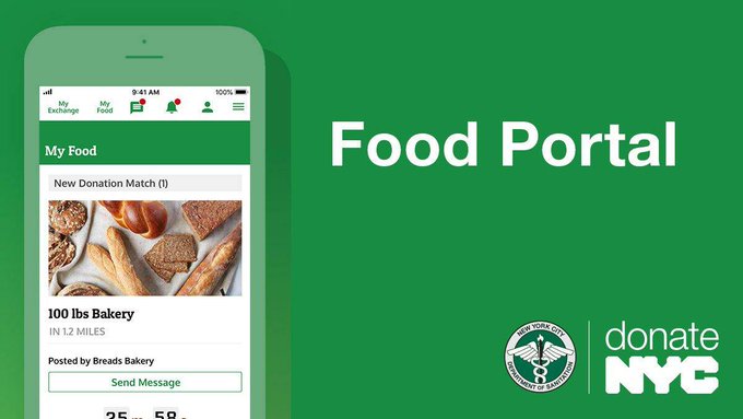 Did you know two years ago the <a href="/donateNYC/">donateNYC</a> Food Portal was launched? Food businesses can donate excess food to #nonprofits to feed hungry New Yorkers. These donations will greatly reduce #foodwaste. Tag a business below: nyc.gov/donatefood #tbt #foodinsecurity