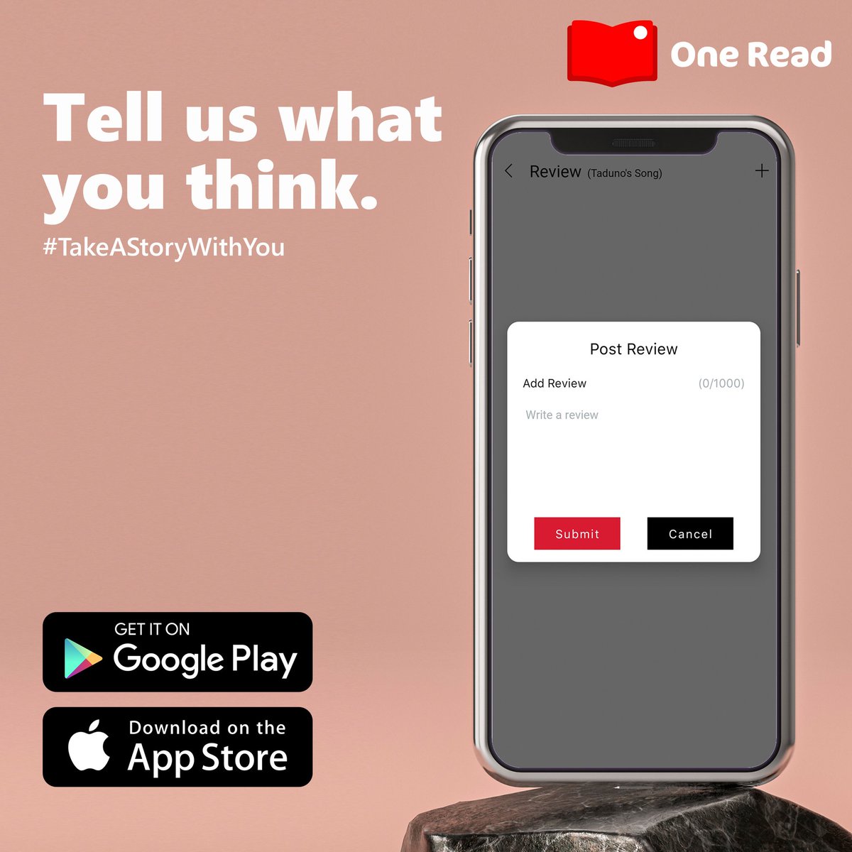 OneReadAfrica's tweet photo. What do you think about the just concluded March #MonthlyRead?
Leave a review of 'Taduno's Song' on the #OneRead App and stand the chance to win a book.
You can also check out our Reader Review of Taduno's Song via https://t.co/iFYmK6SH3N
#TakeAStoryWithYou https://t.co/2BTRbFU98n