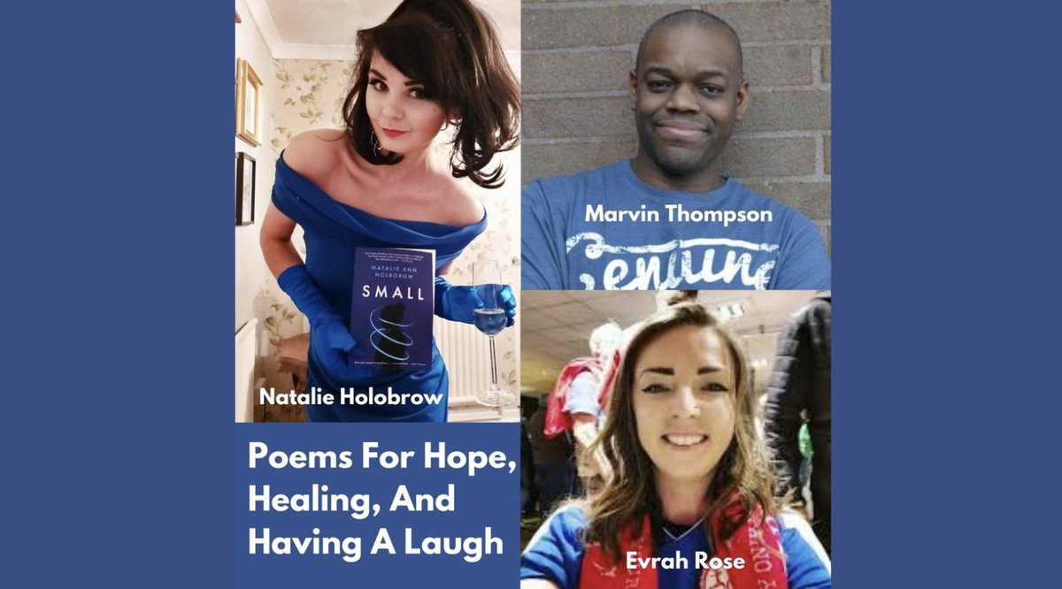 Poems For Hope, Healing And Having A Laugh
with Natalie Holobrow, Evrah Rose and Marvin Thompson
Gweithdy rhyngweithiol gyda sgwrs â’r gynulleidfa drwyddo draw. 
interactive workshop buytickets.at/litfest2021/49…
#poetry #workshop #onlineevent
Sponsored by @parthianbooks