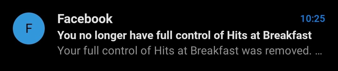 Facebook have heard the show....