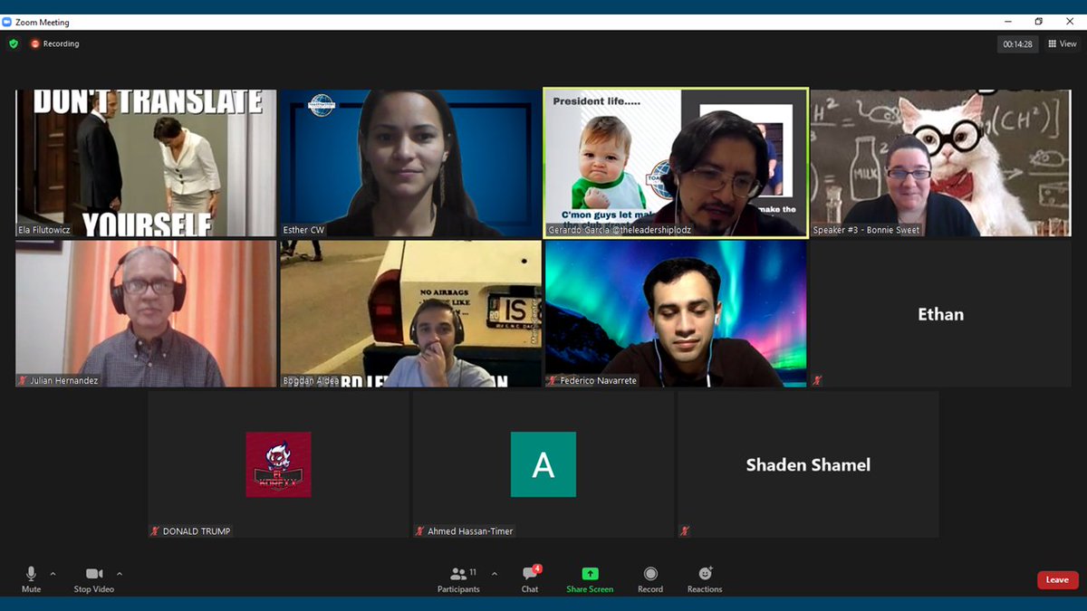 TmSarajevo's tweet photo. #ThrowbackThursday to the🙂#Thanksgiving🦃meeting held by @theleadershiplodz last year.
Your background game is just the absolute best!🔥
Thanks for extending an invitation for a guest speaker 🇧🇦. See you again sometime!👋🏻

#ToastmastersClubSarajevo #StayHome #WhereLeadersAreMade https://t.co/lfOqbl6JNt