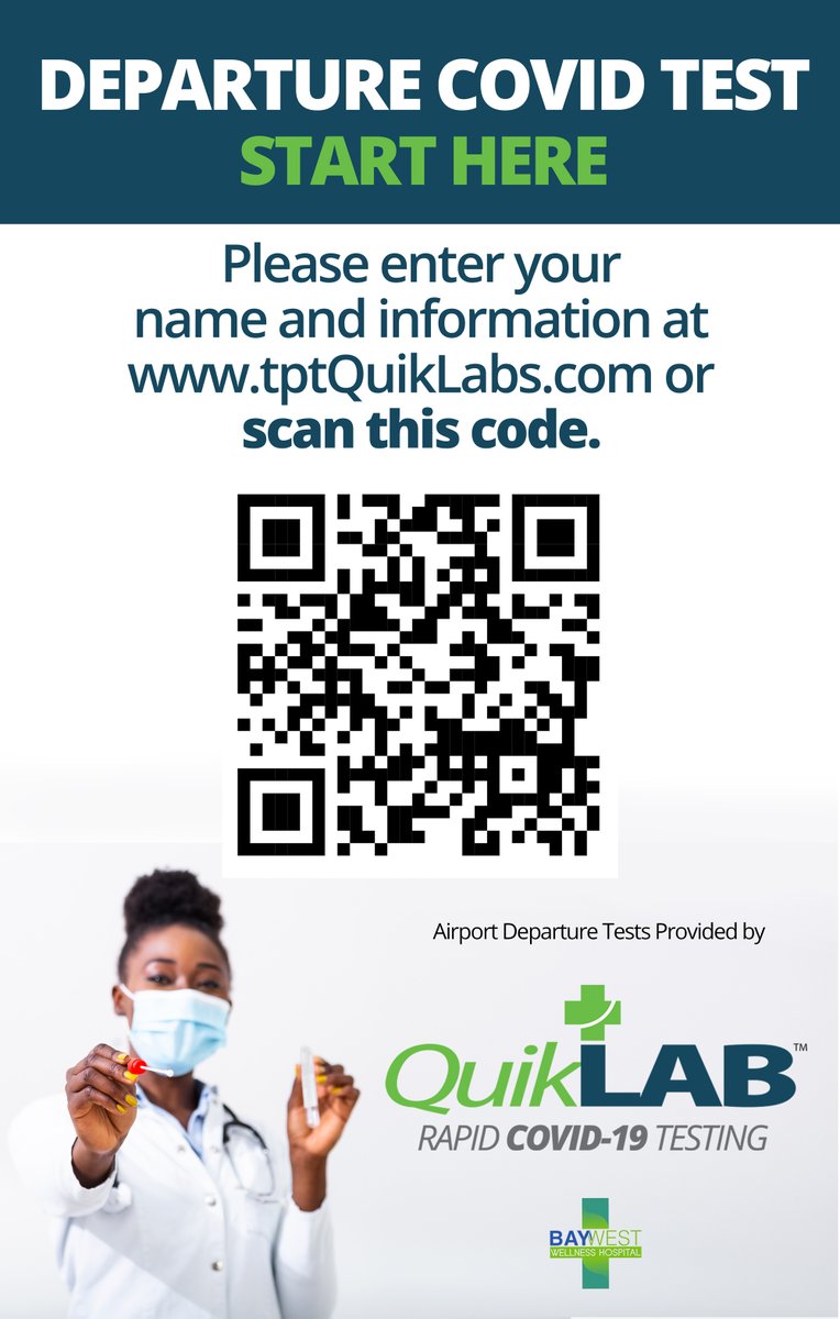TechTpt's tweet photo. TPT Global Tech has its fully operational QuikPASS™ #CovidPassport installed at Jamaica's Sangster International Airport. All departing passengers are required to be tested. $tptw #tptmedtech #MBJAIRPORT #quiklab #quikpass https://t.co/jBqRktKSNZ
