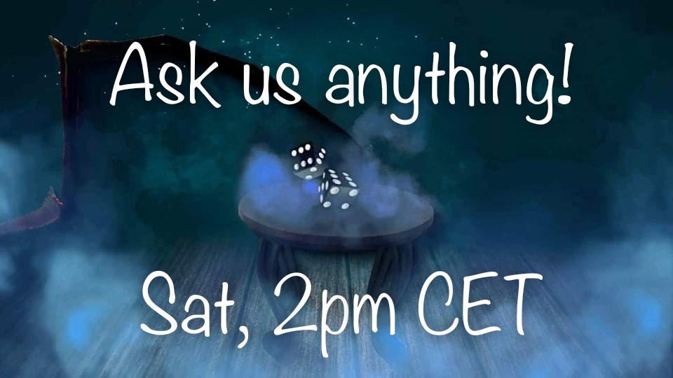 RealmsOfTheFog's tweet photo. Join us on saturday, 2 pm CET for an Ama (Ask me anything) here on twitter about our project. We want to answer most of your questions. https://t.co/4xipBDcVEt