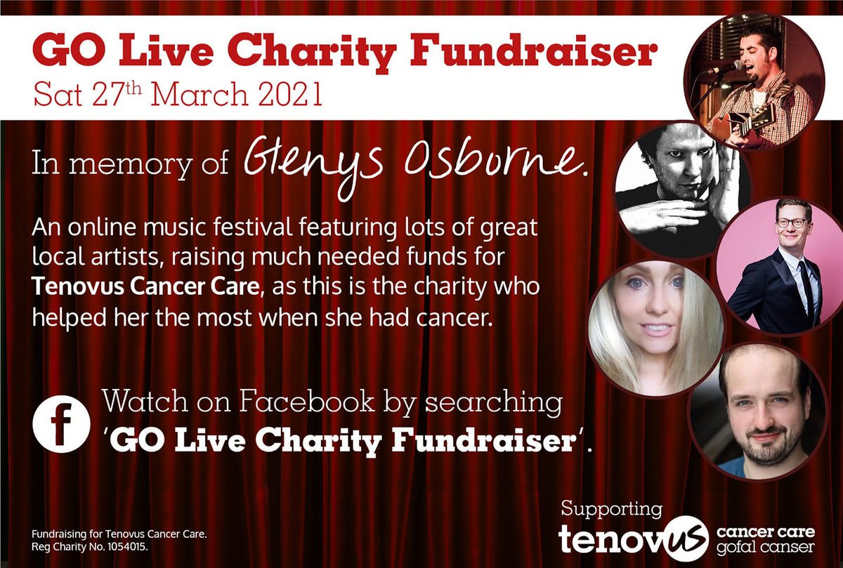 HUGE GOOD LUCK to @drummerozzy who is hosting a live online concert this evening in aid of <a href="/tenovuscancer/">Tenovus Cancer Care / Gofal Canser Tenovus</a>🍀 

You can watch the concert from 7pm here: facebook.com/GO-Live-Charit…

And you can read Greg's story and help him reach his target here: uk.virginmoneygiving.com/GregOsborne