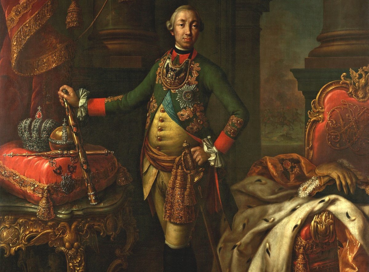 OldPortraiture's tweet photo. Born #OnThisDay in 1716: Russian painter #AlexeiAntropov (1716-95)

Portrait of Tsar #PeterIII of Russia (1728-1762), 1762

#Antropov #RussianArt https://t.co/8pz3dtQAeM