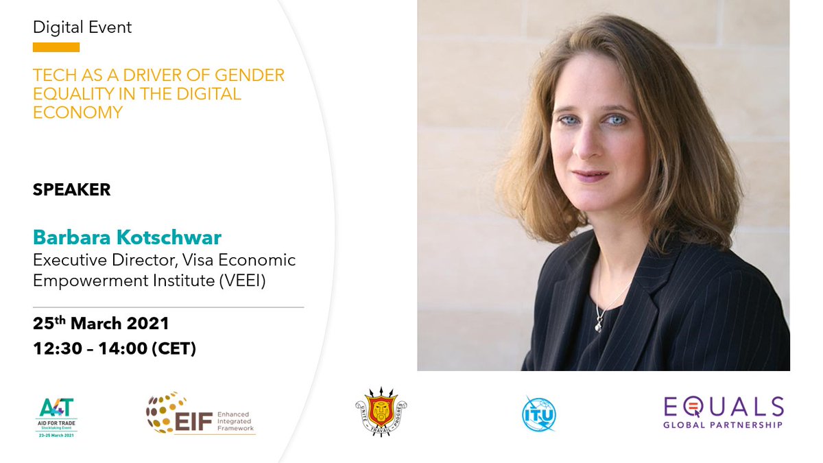 BRKotschwar's tweet photo. gender equity must be seen as economic growth policy⚡️Happening now! Join me to find out what Aid4Trade can do to help the recovery of LDCs during the global pandemic! @wto, @EIF4LDCS and @ITU #InvestinTrade 
Livestream: https://t.co/v8o9QnrWis https://t.co/GPZFf0nUk2