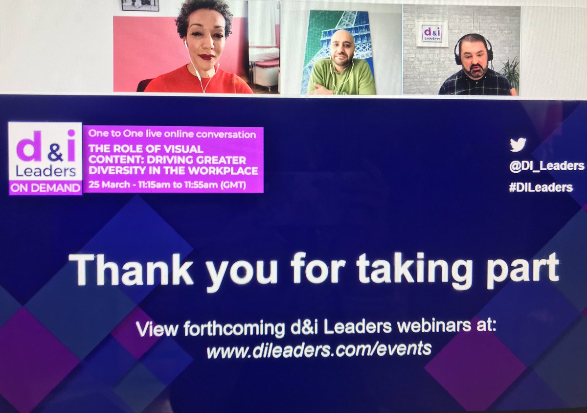LoisHarding's tweet image. Thank you to @AsifSadiq @adidas and @KapeabilityLtd @GettyImages for a really interesting talk on The Role of Visual Content: Driving Greater Diversity in the Workplace. 
It’s given me lots to think about for our next photography project!
#DILeaders #Inclusion #Diversity