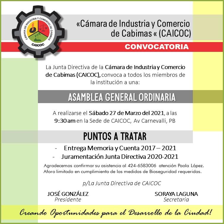 Atención. Publicación Oficial de la CÁMARA DE INDUSTRIA Y COMERCIO DE #CABIMAS <a href="/CAICOCC/">CAICOCCABIMAS</a>