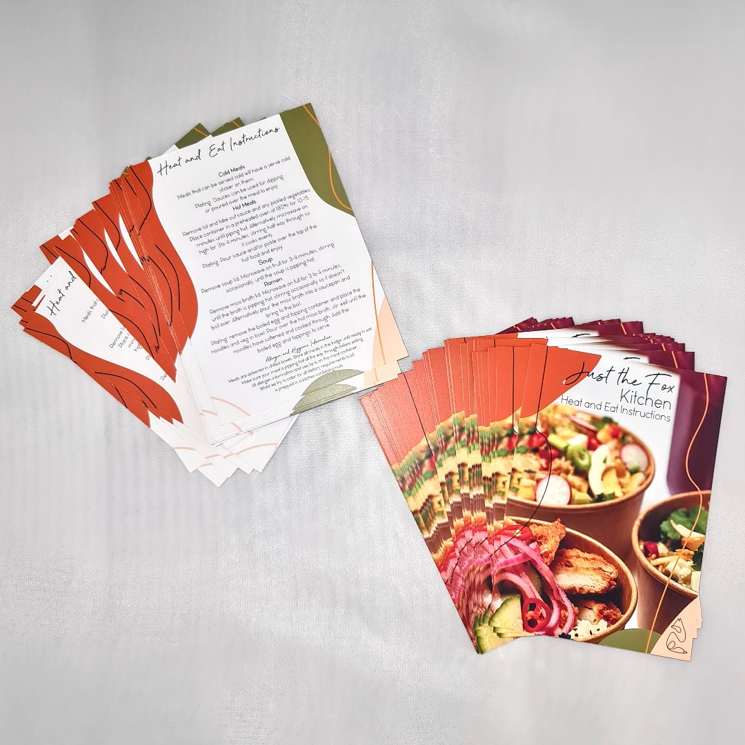 LeedsPrintingCo's tweet photo. Instructional flyers for Just The Fox's delicious meal deliveries. #leeds #flyers #print https://t.co/HtrnSaJr3p