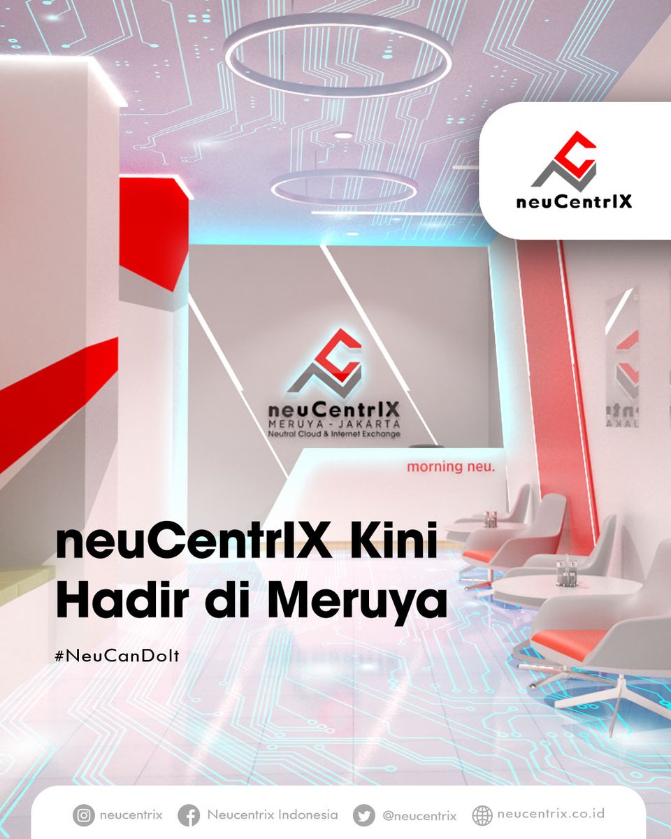neucentrix's tweet photo. Data center neuCentrIX Meruya telah resmi diluncurkan!

#neuCentrIX #NeuCanDoIt
#DataCenter #DataCenterColocation https://t.co/SdJIScriaM