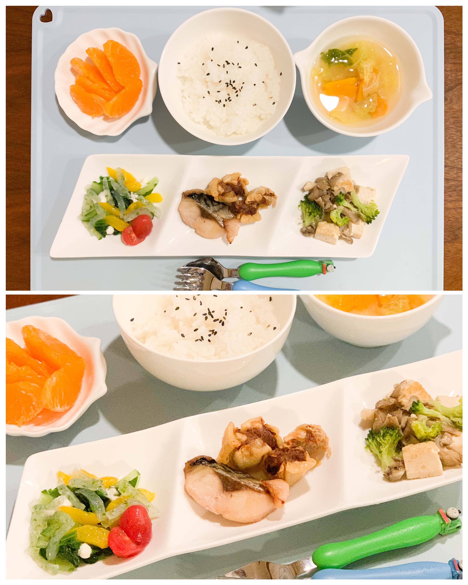 星田つまみ 3月25日の こどもごはん 鰹のたたきor焼き塩鯖 Amp 揚げ焼売 にぃくんの超大好物 生協の刺身こんにゃく を今期初入荷したのでにぃくん狂喜乱舞の夕飯でした 弟1歳10ヶ月 兄7歳 T Co Wuhai2mleo Twitter
