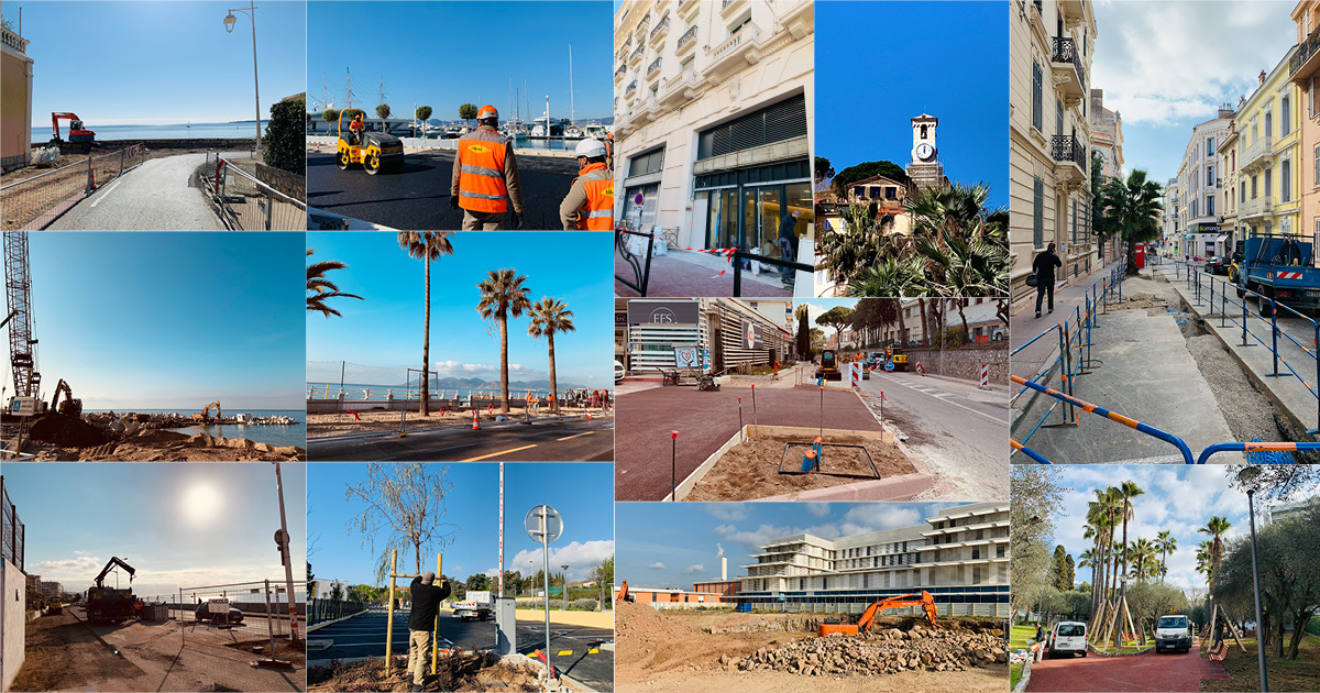 🏗 D'est en ouest, #CannesAvance !

#Gazagnaire #PortCanto #MaisonDeRetraite #SimoneVeil #AvenueDeGrasse #Miramar #BoccaCabana #Suquet #Frayère #SquareDesOliviers #LéopoldBucquet #Digues #Laubeuf #Large