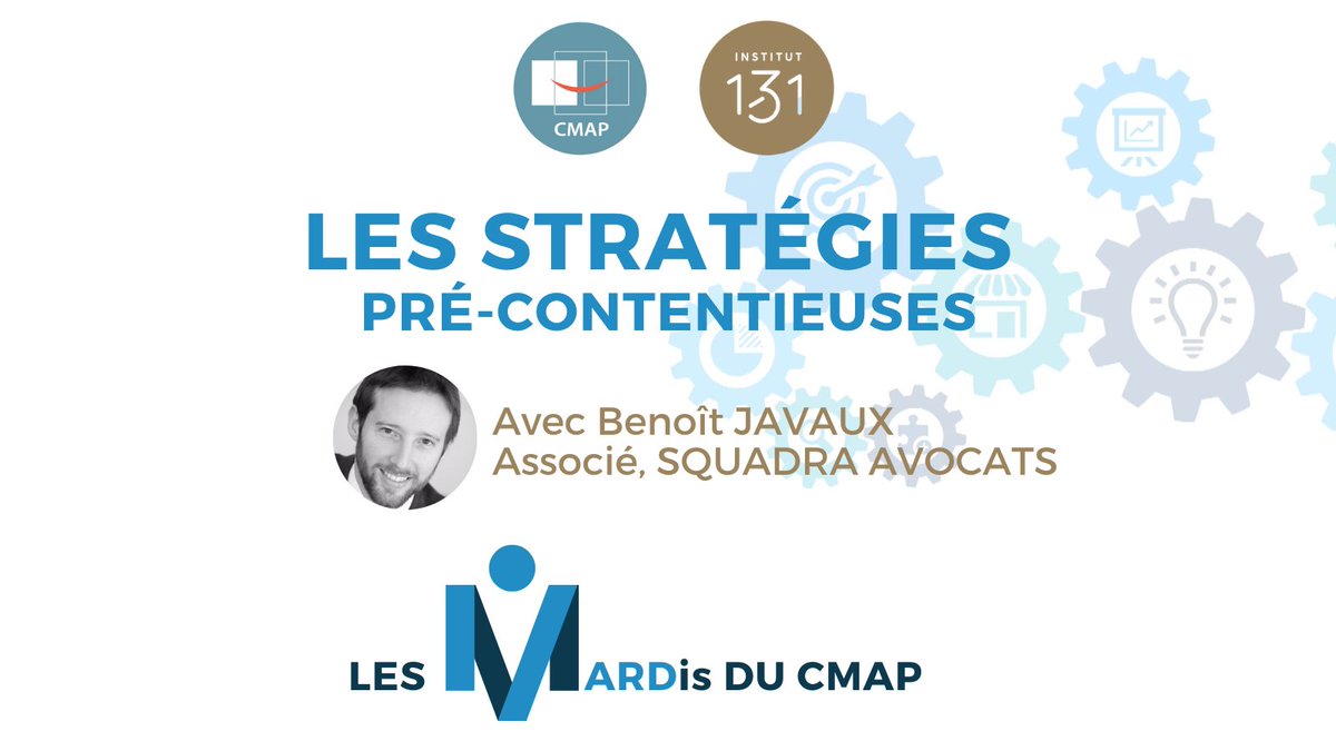 À vos agendas ! Le 20 avril prochain, de 8h30 à 10h, <a href="/BenoitJavaux/">Benoit Javaux</a> présentera une formation avec le CMAP sur l’utilisation de la médiation dans les stratégies pré-contentieuses. 

Les inscriptions sont gratuites et s'effectuent ici : site.evenium.net/f5ynb894/regis…