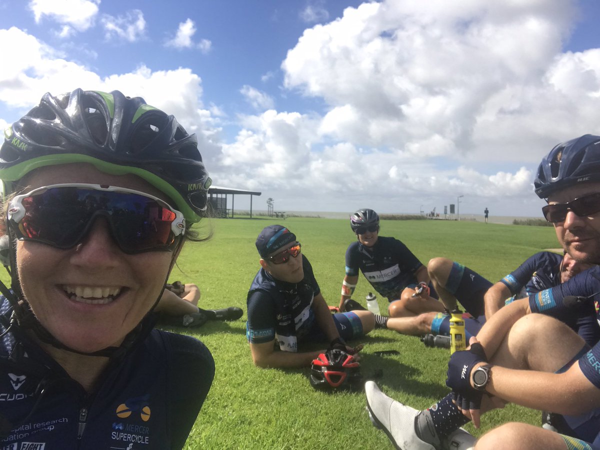 Day 6 of #mercersupercycle21 took us 150km from Tailem Bend to Mclaren vale. Headwinds most of the way. Tomorrow is the final day of #supercycle forever 😪