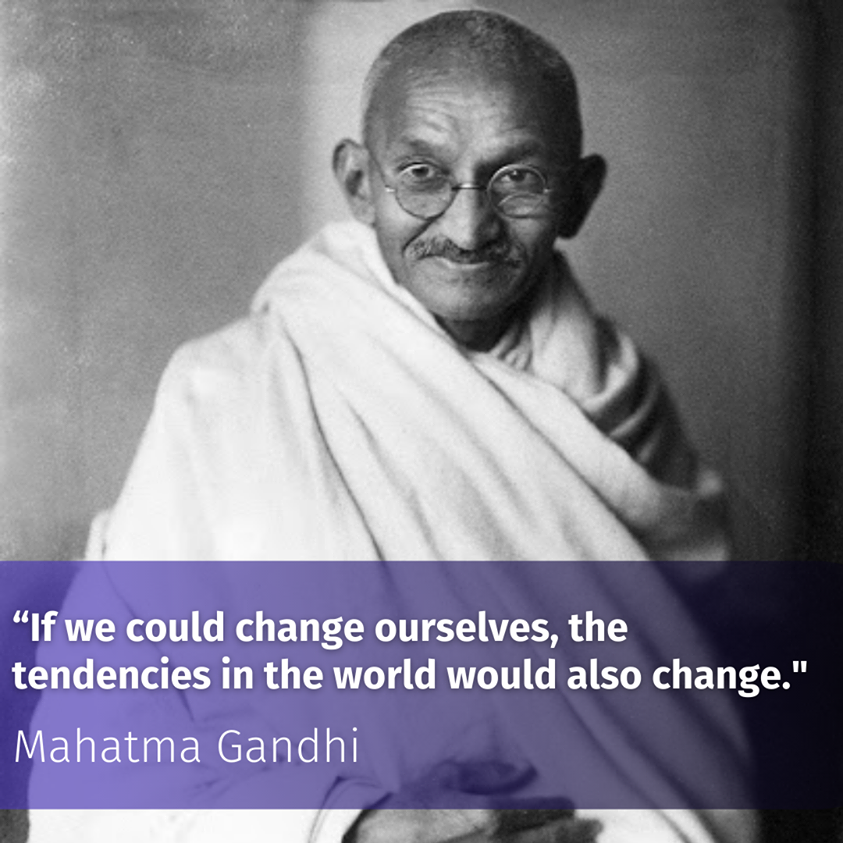 ServiceAbroad's tweet photo. โIf we could change ourselves, the tendencies in the world would also change."
Mahatma Gandhi was born on October 2nd, 1869 in Porbandar in West Gujarat / India.
#austrianserviceabroad #serviceabroad #voluntarywork #ahimsa #nonviolence #independence https://t.co/4hx0lgiNgQ