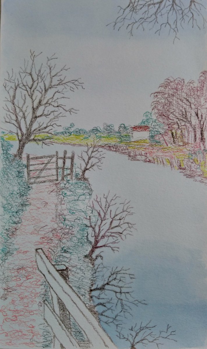 marcosketchbook's tweet photo. End of #winter riverside #sketch #pencil #watercolour #illustrator #illos #art #drawings https://t.co/2S1nMQSy3R